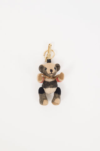 Burberry Brown Thomas Check Key Charm