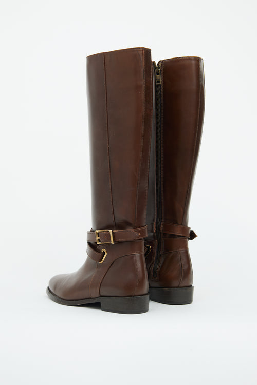 Burberry Brown Adelaide Riding Boot