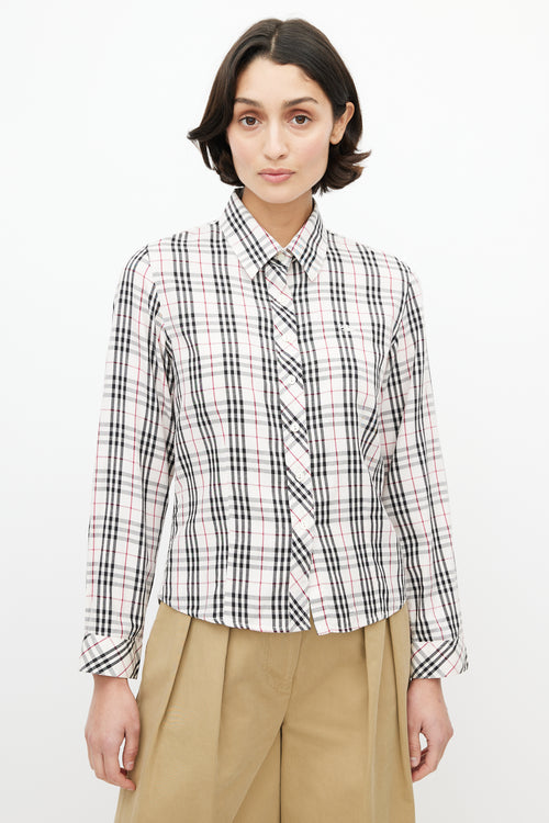 Burberry Cream 
Black Nova Check Shirt