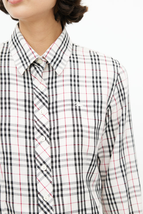 Burberry Cream 
Black Nova Check Shirt