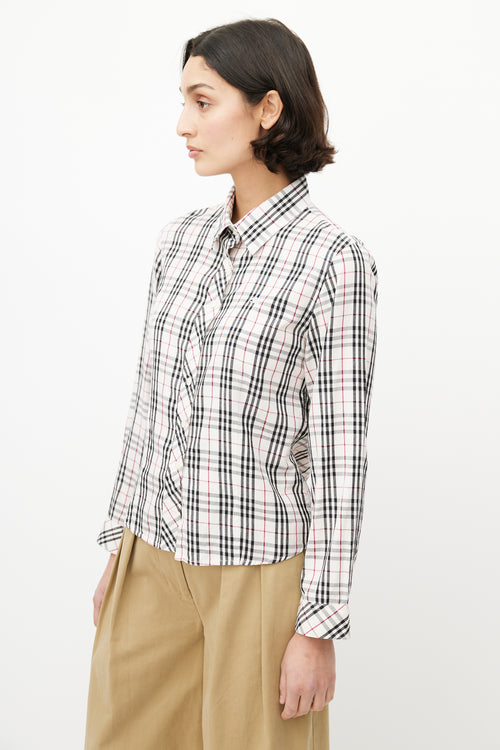 Burberry Cream 
Black Nova Check Shirt