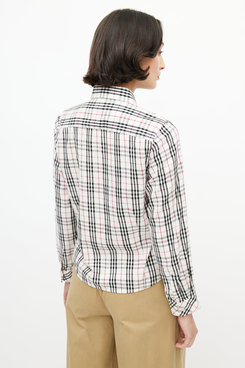 Burberry Cream 
Black Nova Check Shirt