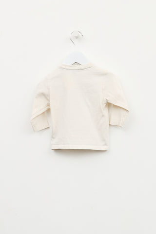 Burberry Kids Cream Train Graphic Top