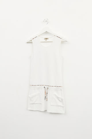 Burberry White Terrycloth Dress