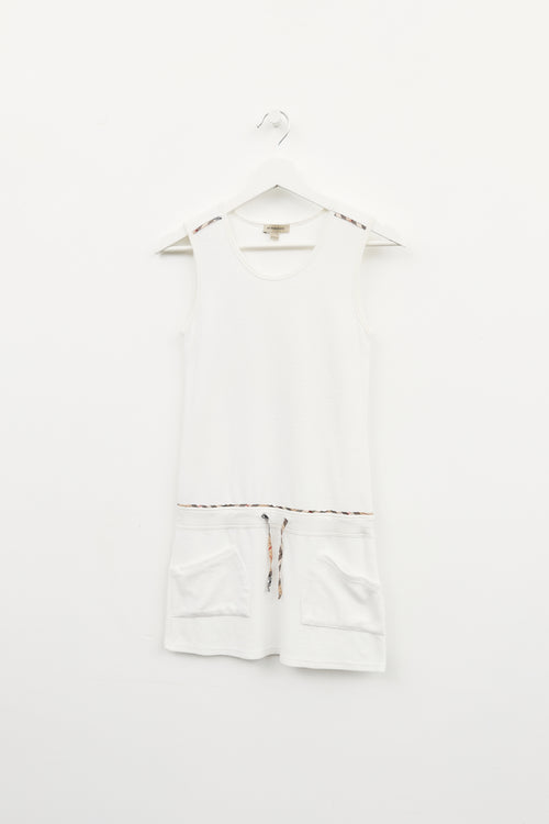 Burberry White Terrycloth Dress