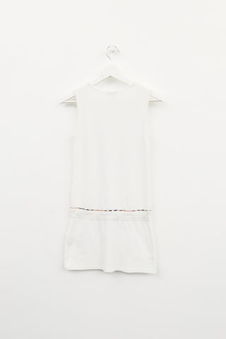 Burberry White Terrycloth Dress