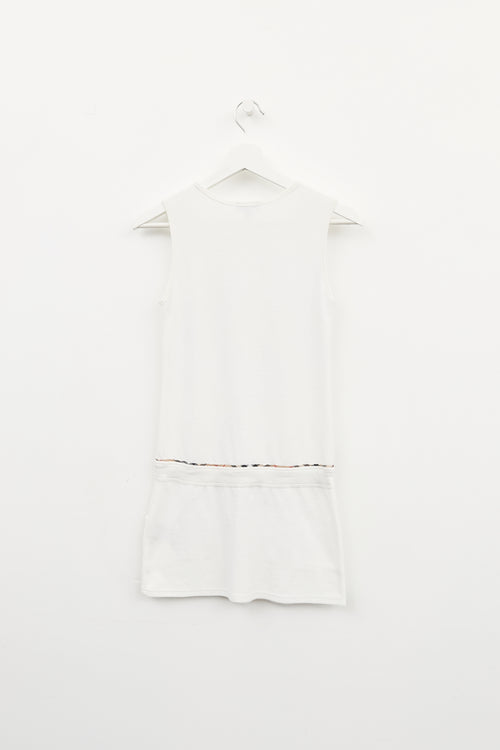 Burberry White Terrycloth Dress