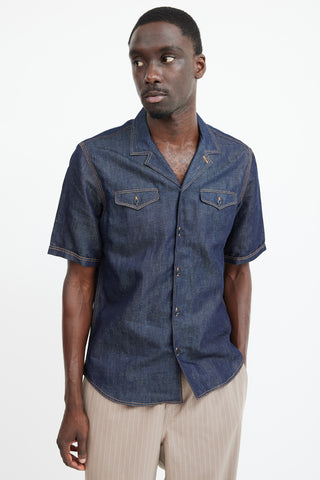 Burberry Dark Wash Denim Shirt