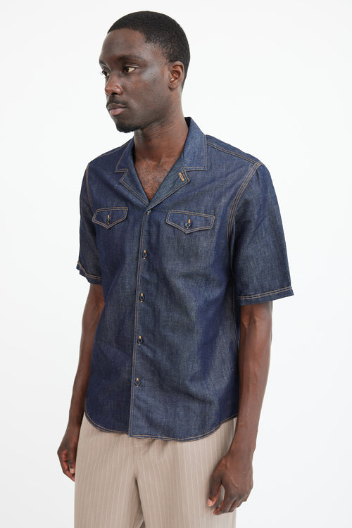 Burberry Dark Wash Denim Shirt