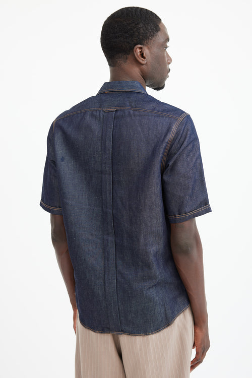 Burberry Dark Wash Denim Shirt