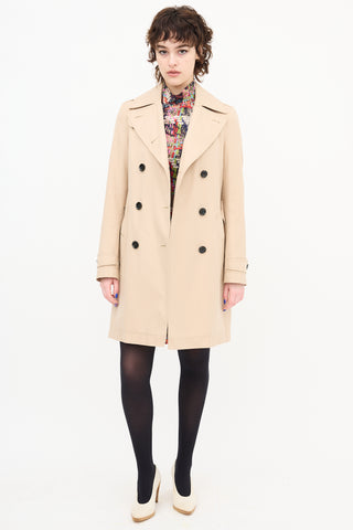 Burberry Double Breasted Trench Coat