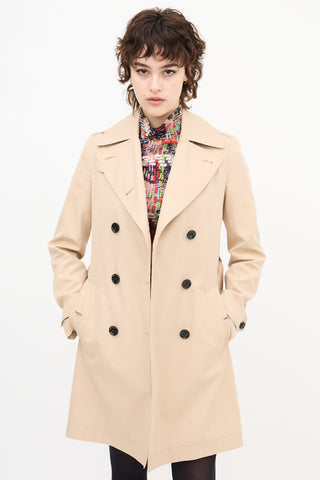 Burberry Double Breasted Trench Coat