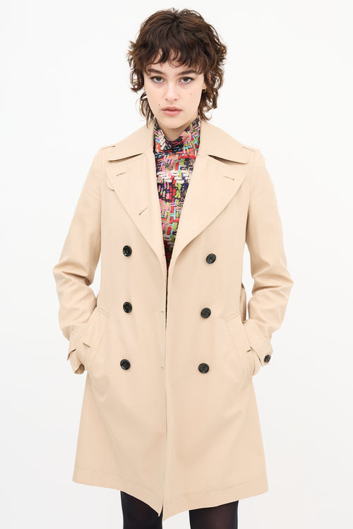 Burberry Double Breasted Trench Coat