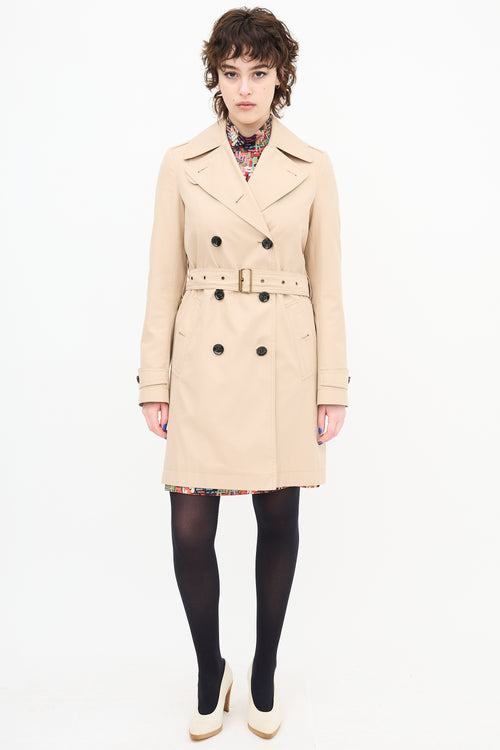 Burberry Double Breasted Trench Coat