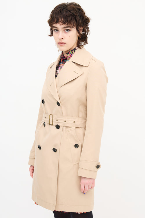 Burberry Double Breasted Trench Coat