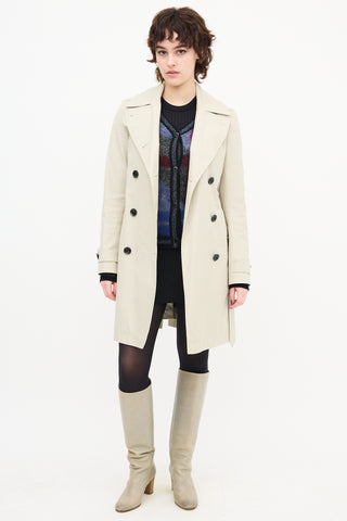 Burberry Double Breasted Trench Coat