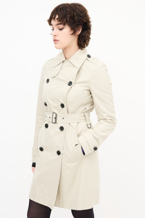 Burberry Double Breasted Trench Coat