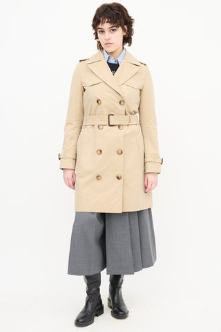 Burberry Double Breasted Trench Coat