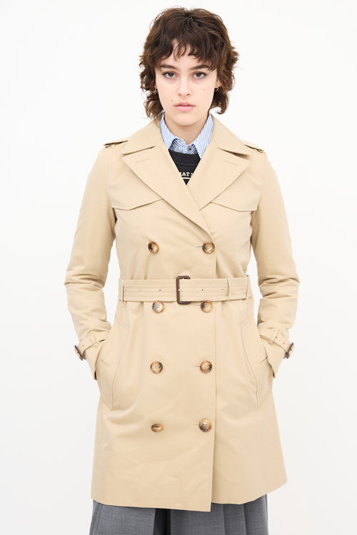 Burberry Double Breasted Trench Coat