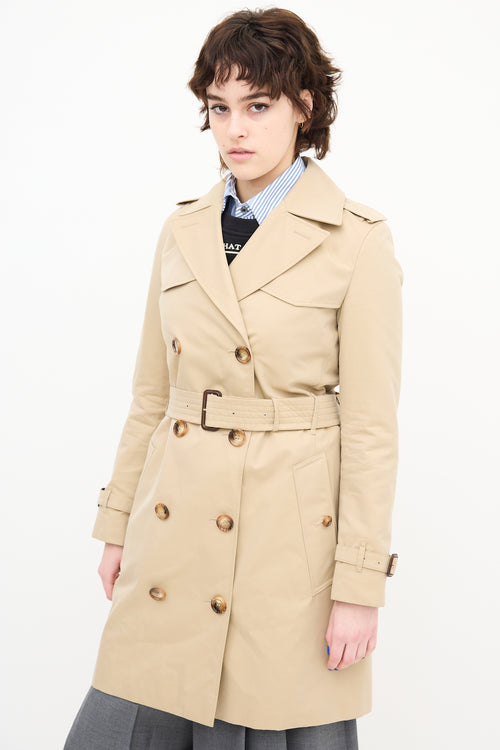 Burberry Double Breasted Trench Coat