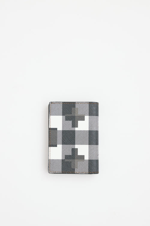 Burberry Geometric Check Bifold Wallet