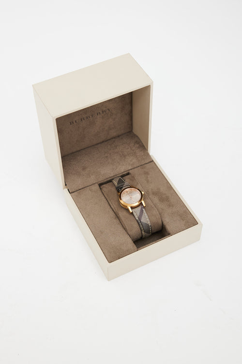 Burberry Gold 
Haymarket Check City BU9236 Watch