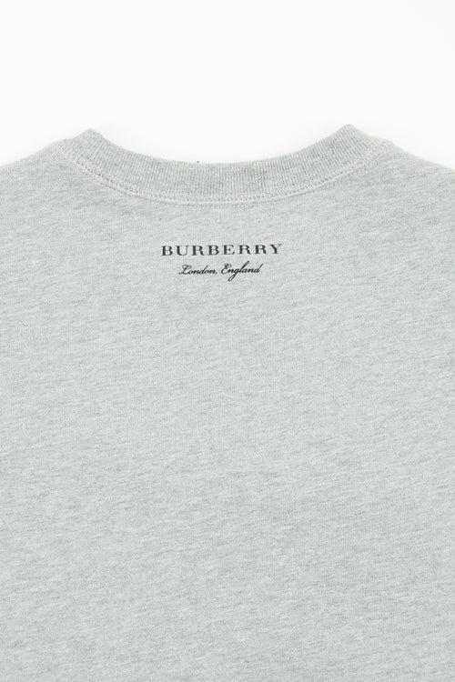 Burberry Grey Monster Crewneck Top