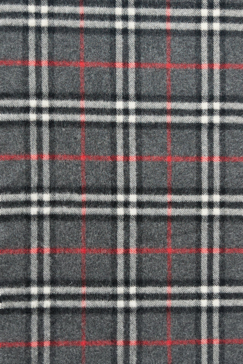 Burberry Grey 
Multi Cashmere Check Scarf