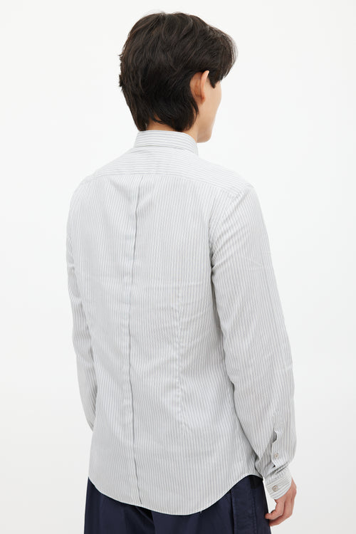 Burberry Grey 
Multicolour Graphic Shirt