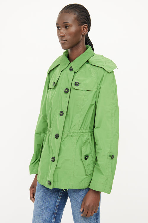 Burberry Green Nylon Utility Jacket