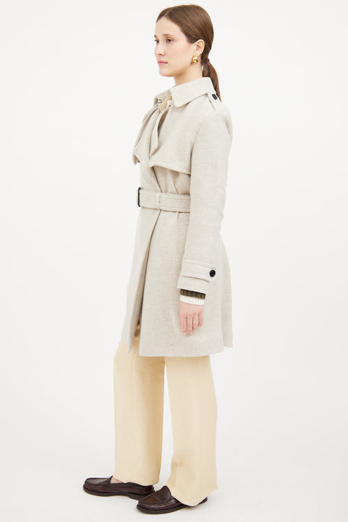 Cashmere Long Sleeve Coat