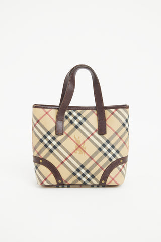 BurberryHaymarket Check Tote Bag