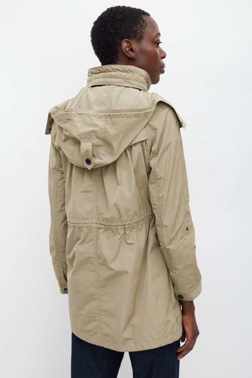 Burberry Green Nylon Parka