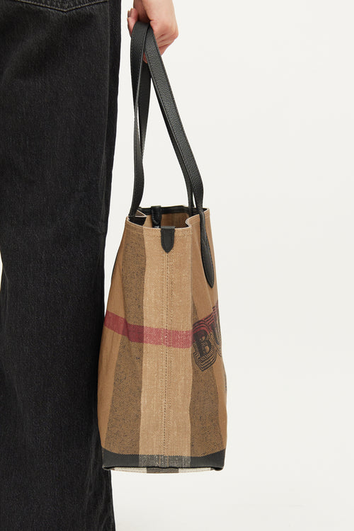 Burberry Mega Check Doodle Tote Bag