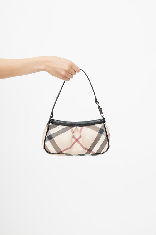 Burberry Beige Check Mini Clutch