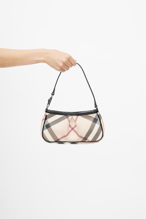 Burberry Beige Check Mini Clutch