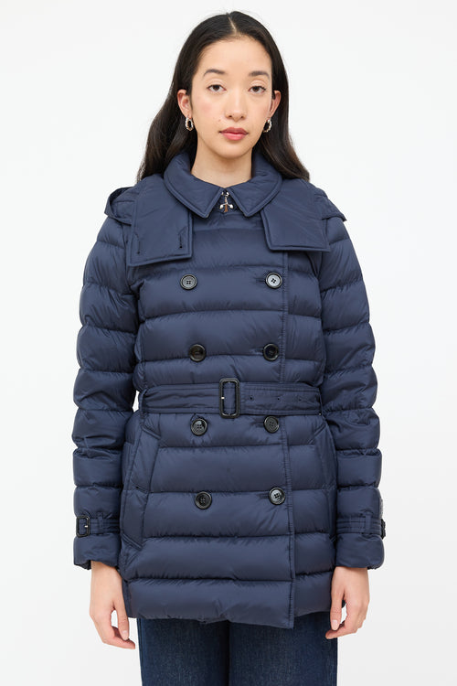 Burberry Double Breasted Puffer Coat