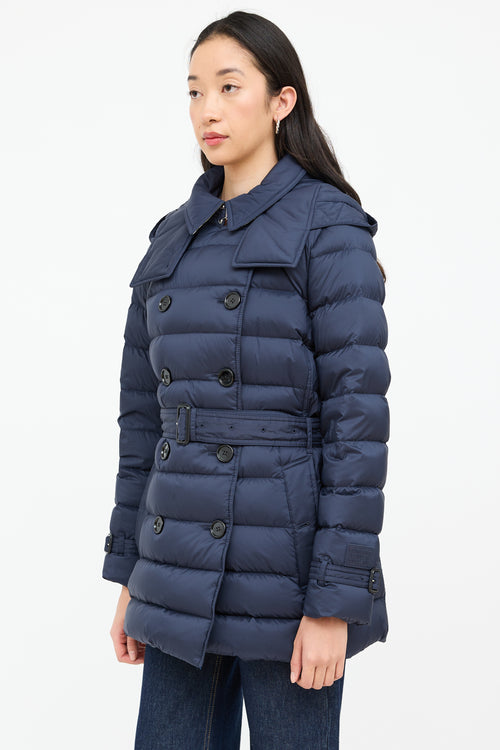 Burberry Double Breasted Puffer Coat