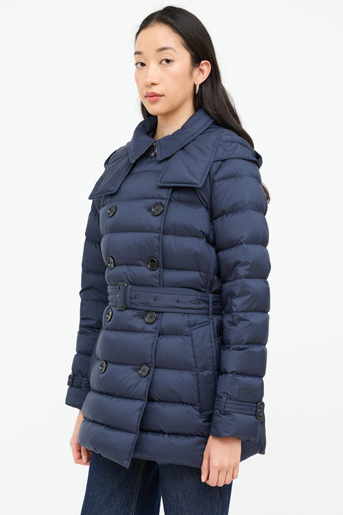 Burberry Double Breasted Puffer Coat