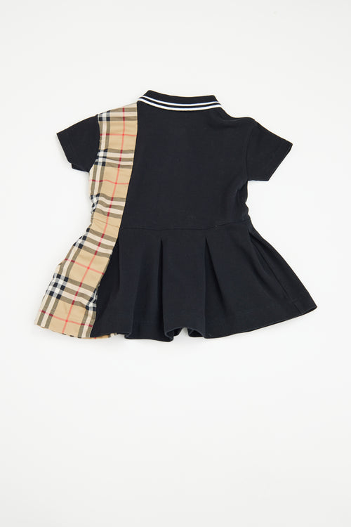 Burberry Black Nova Check Polo Dress