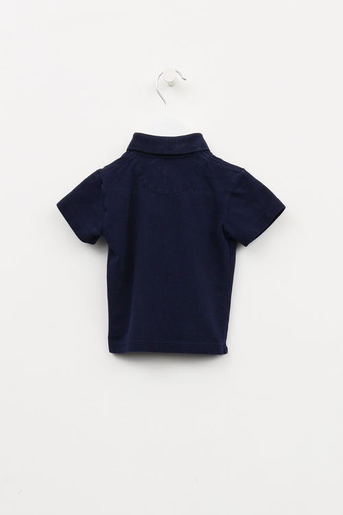 Burberry Kids Navy Polo Shirt