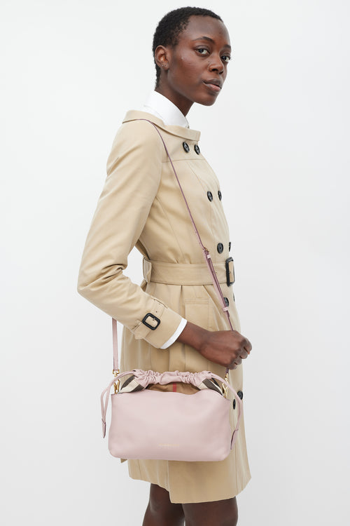 Burberry Beige Double Breasted Belted Trench Coat