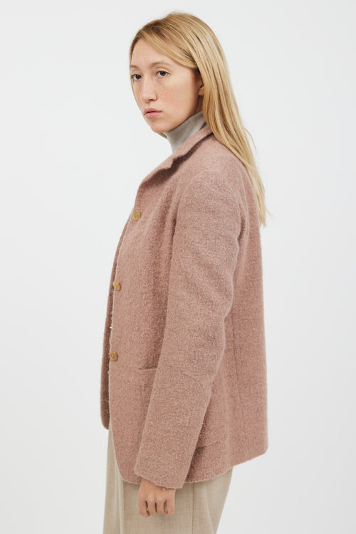 Burberry Pink Wool Blazer