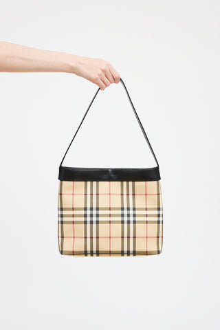 Burberry Beige 
Black Nova Check Tote