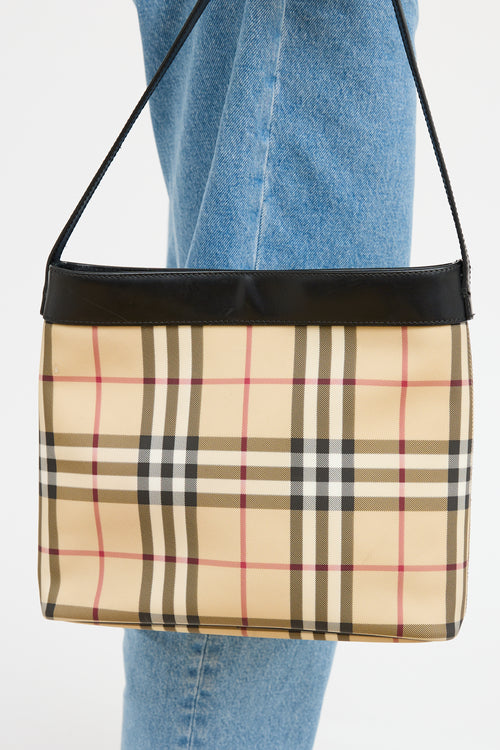 Burberry Beige 
Black Nova Check Tote