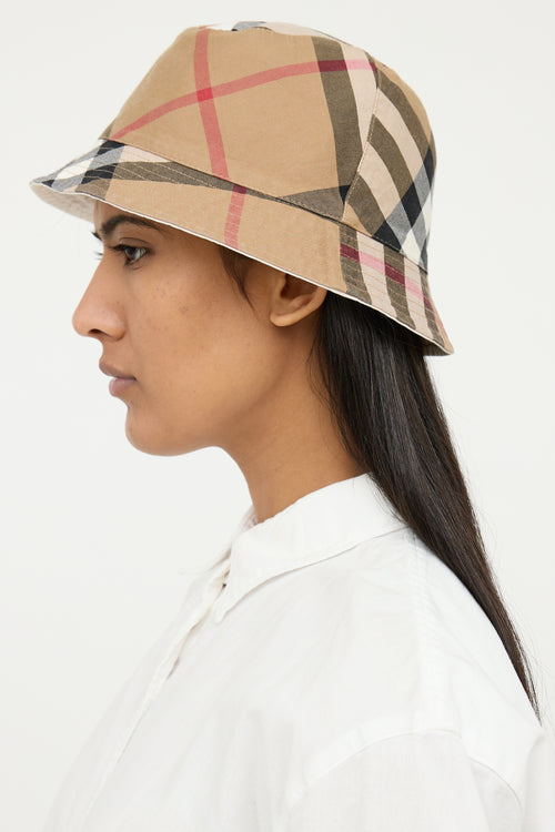 Burberry Nova Check Reversible Bucket