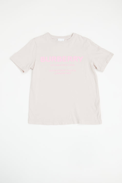 Burberry Pink Chest Logo T-shirt