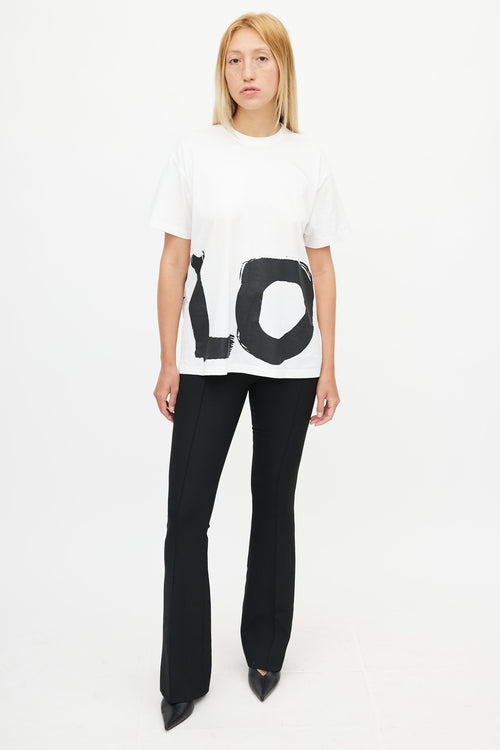 Burberry White 
Black Love T-Shirt