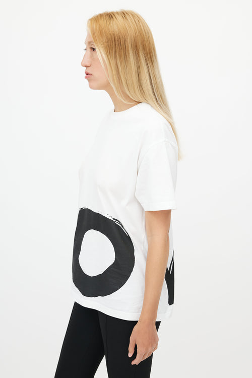 Burberry White 
Black Love T-Shirt