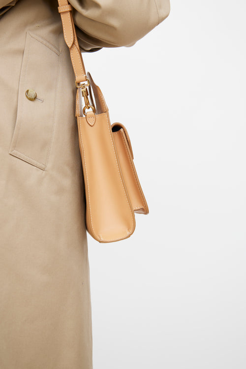 Burberry Warm Sand Pocket Mini Leather  Bag